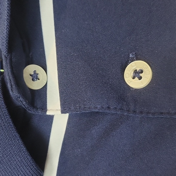 POLO RALPH LAUREN 2016 Ryder Cup Hazeltine Polo Golf Shirt Blue/White YXL - Picture 4 of 11